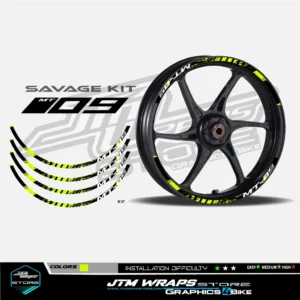 ADHESIVOS LLANTA SAVAGE KIT YAMAHA MT09