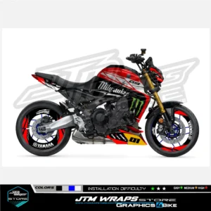 YAMAHA MT 09/SP 2021 / 2022 - Kit 2 Milwaukee red