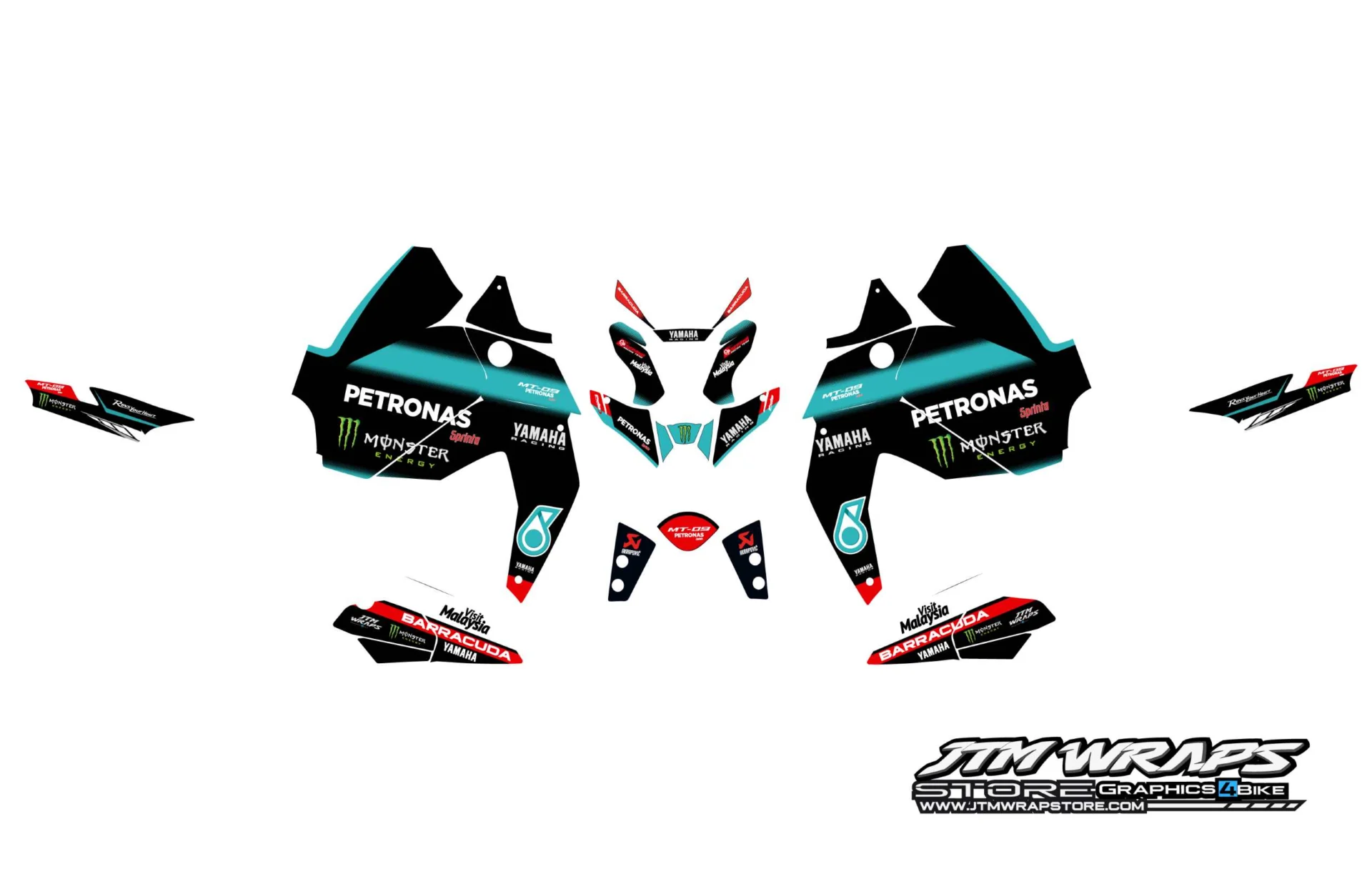 YAMAHA MT 09 2021 / 2022 - Kit 2 (petronas) - Imagen 2
