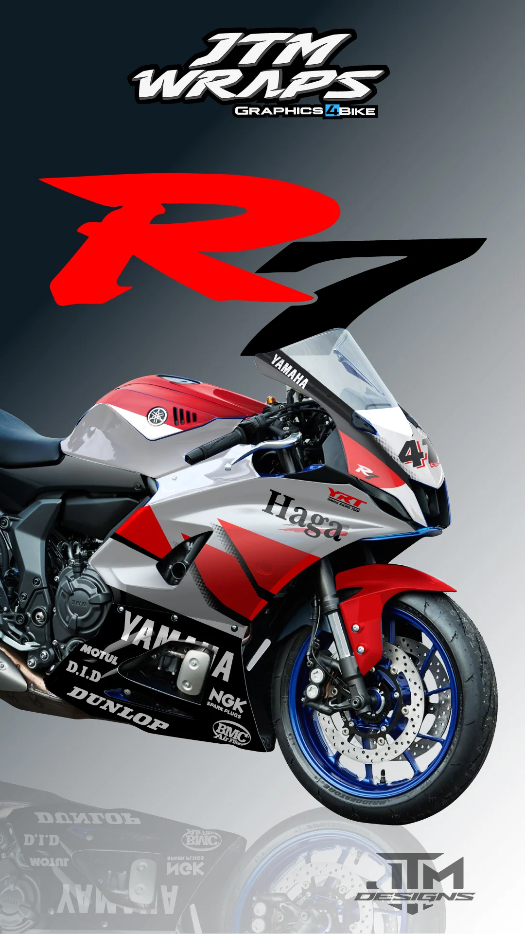Kit adhesivos HAGA Yamaha R7