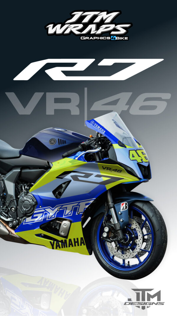 Kit adhesivos vr46 Yamaha r7 – edición especial