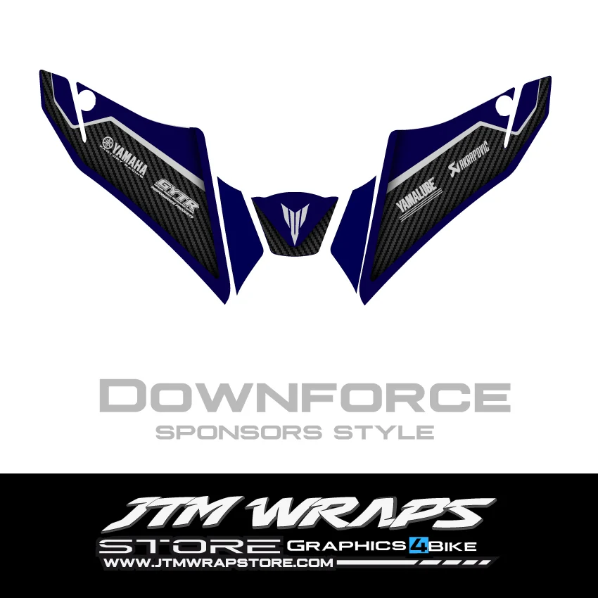 ADHESIVOS DOWNFORCE FRONTAL sponsors YAMAHA MT09
