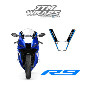 Porta números frontal Yamaha R9 – estilo racing
