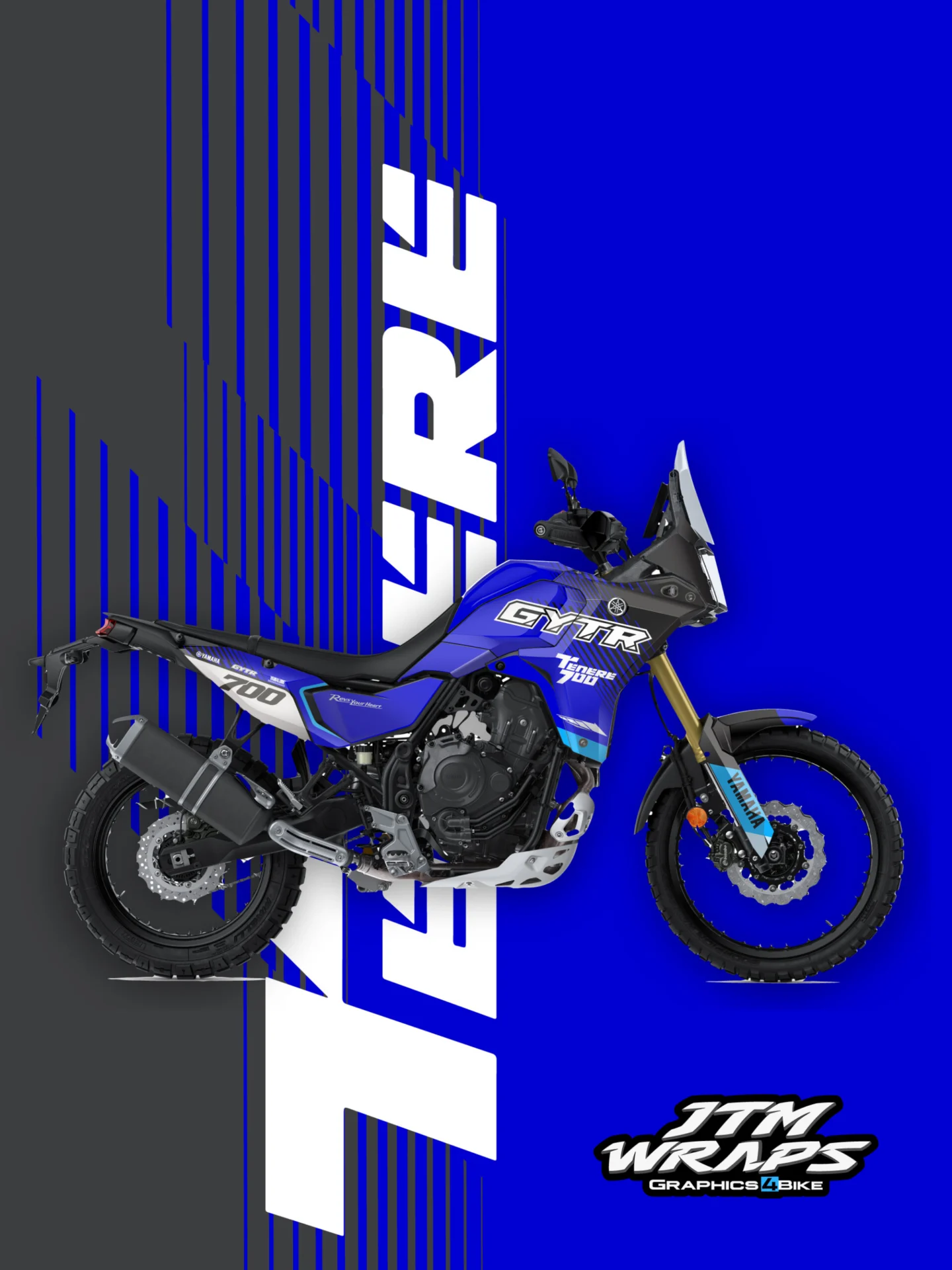 kit vinilos tenere 700 gytr azul