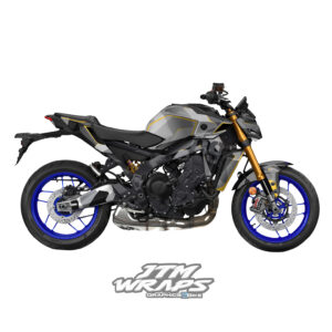 Kit adhesivos Yamaha MT-09 – Diseño Camuflaje Plata (JTM Wraps)